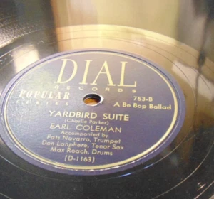 Earl Coleman, Roach - Stranger in Town / Yardbird Suite (1948) Dial 78 visual EX - Picture 1 of 5