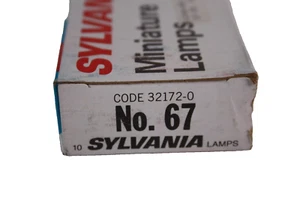 Vintage Nos Sylvania Miniatur Lampe Glühbirnen Nr. 67 zehn Stück - Bild 1 von 10