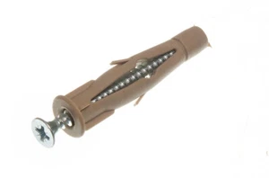 100 X Cavity Wall Fixings, Nylon, M8 X 50mm With Screws  | Onestopdiy New - Picture 1 of 1