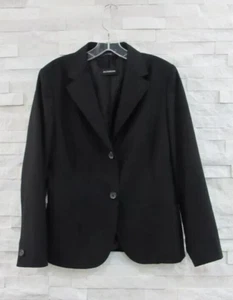 Jil Sander Black Smooth Stretch Wool Minimalist Silk Lined Blazer Jacket 40 - Picture 1 of 6