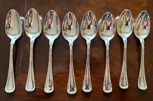 Sterling Silber Teelöffel 5" 8er Set kein Mono 247,8 Gramm oder 8,7 Oz kostenloser Versand - Bild 1 von 9