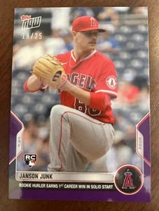 2022 Topps Now Janson Junk Rookie #602 Purple Parallel #/25 RC 1st Career Win🔥 - Picture 1 of 2