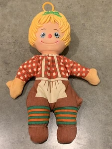 Vintage 7.5" Floppy Moppet Bean Bag Doll Plastic Head Bean Body - Picture 1 of 4