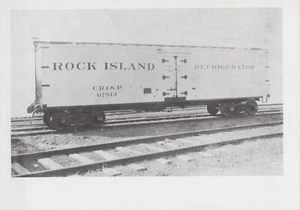 Antique Train 1920 Rock Island Refrigerator Car CRI&P 67513 RARE Original Photo - Picture 1 of 2