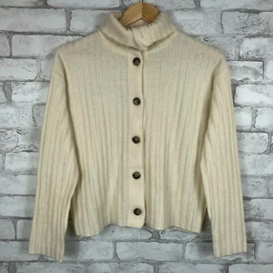 MADEWELL NWT Oversize-Collar Antique Cream Cardigan Sweater LARGE NM622 - Picture 1 of 5