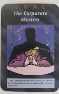 Goal: The Corporate Masters INWO Illuminati New World Order Card Game Unlimited - Picture 1 of 10