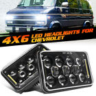 2PCS 4X6'' Hi/Lo Beam DRL LED Headlights Bulb For Chevy G10 G20 G30 C10 C20 C30