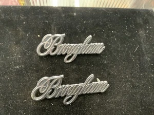 Brougham car emblem 2 pieces - Picture 1 of 2