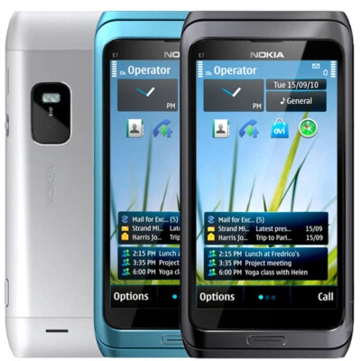 Nokia E7 E7-00 Touch Screen Slide Keyboard 16GB Unlocked 3G Wifi Original Phone - Image 1 of 4