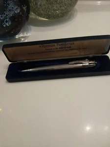 Vintage Ronson Penciliter Rhodium Plated With Presentation Box - Picture 1 of 4
