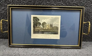 Raro vassoio da portata vintage - Barlborough Hall - Derbyshire (foto sotto vetro) - Foto 1 di 11