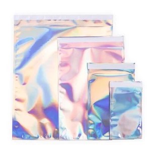 Pack of 100 Self-Sealing Adhesive Holographic Poly Mailer Shipping Envelopes - Picture 1 of 8
