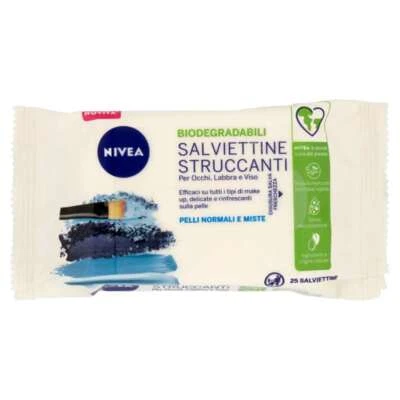 Nivea Erfrischende Abschminktücher Neu 25 Tücher - STÜCKE 3 (3x25) - Bild 1 von 2