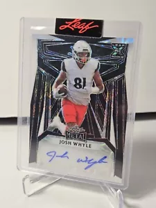 JOSH WHYLE 2023 LEAF METAL XRC ROOKIE BLACK SCOPE RC AUTO 1/1 Tennessee Titans  - Picture 1 of 2