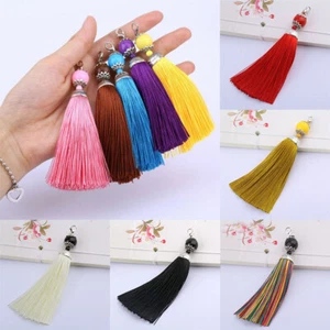 11cm Long Sewing Trim Curtain Large Silky Bead Cushion 5 X Tassels Craft - Picture 1 of 34