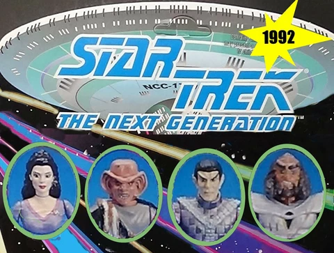 Next Generation 1992 Crew Loose Figures, Bases & Accessories Star Trek Playmates Cover
