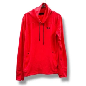 Under Armour Hot Pink Langarm Daumenlöcher Wasserfallausschnitt Pullover Sweatshirt Gr. L - Bild 1 von 8