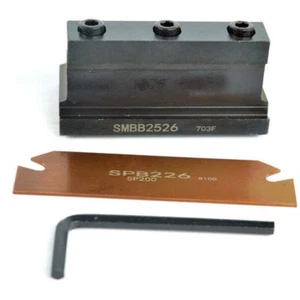 SMBB2526 + SPB26-2 corte ancho ranura cortador de corte SMBB 25 mm SPB26- placa - Imagen 1 de 9