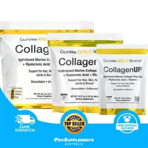 CALIFORNIA GOLD NUTRITION Hydrolyzed Collagen UP 5000, Peptides, 3 Sizes - Picture 1 of 21