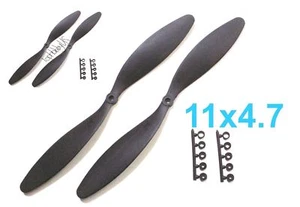 4PCS 11x4.7" 279x120mm Slow Flyer Electric Propeller with Adapters US SELL/SHIP - Picture 1 of 2