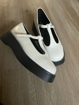 Steve Madden zapatos Mary Jane blancos UK3 Foto 1 de 4