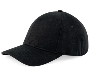 NUEVA GORRA ELÁSTICA NEGRA AJUSTADA LISA BÉISBOL GOLF GIMNASIO ERA PICO SOMBRERO S-M L-XL - Imagen 1 de 2