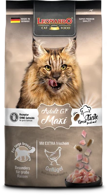 LEONARDO Adult Maxi GF 7,5 kg Trockenfutter Katzenfutter Katze Maine Coon Futter - Bild 1 von 4