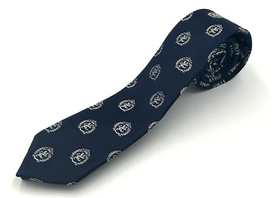 Corbata ajustada para hombre Zara 100 % seda azul marino con cresta 2 anchos x 60 largos Foto 1 de 4