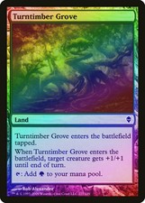Turntimber Grove FOIL Zendikar PLD Land Common MAGIC GATHERING CARD ABUGames