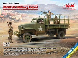ICM 35599 WWII US Military Patrol G7107 with MG M1919A4 - Foto 1 di 1