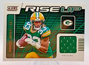 2020 Panini Score Football Aaron Jones Rise UP #RU-AJ (MEM) - Foto 1 di 2