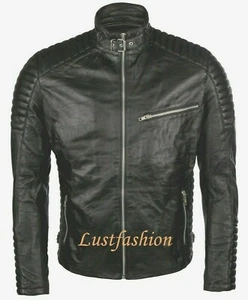Lederjacke neu S Jacke Leder schwarz LEDERFUTTER leather jacket S black Cuir - Bild 1 von 4
