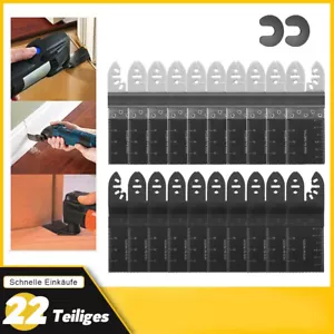 22tlg Multitool Zubehör Sägeblatt-Set Metall Holz für Makita Einhell Multimaster - Bild 1 von 12