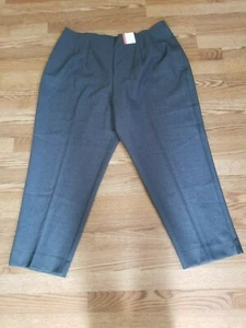 Avenue Gray Elastic Waist Dress Pants Women's Size 20 Petite NEW - Picture 1 of 5