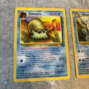 pokémon fossil omanyte und omastar 52/62 und 40/62 - Bild 1 von 4