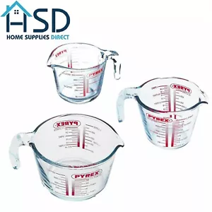 Jarra Medidora Transparente Pyrex Extrema Resistencia al Calor Horno Microondas 0.5L / 1Litro - Imagen 1 de 11