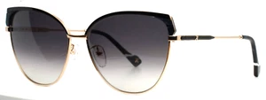 Yalea Helena SYA082 Col.0301 Damen-Sonnenbrille schwarz goldfarben Farbverlauf 59-15-135 - Bild 1 von 15