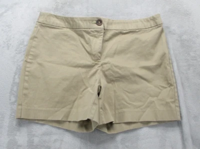 Pantalones Cortos Wortington Calce Moderno Para Mujer 10 Marrón Claro Elástico Algodón Sin Bolsillos Foto 1 de 4