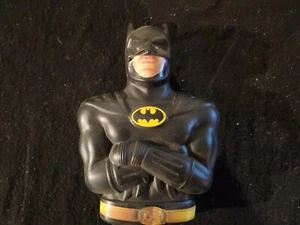 1989 BATMAN: Ralston Cereal Premium Michael Keaton Black Plastic Bank  (KR) - Picture 1 of 3