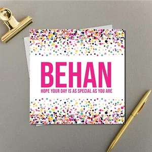 Special Behan (Sister) | The Confetti Collection | Designed & Printed in UK - Picture 1 of 1
