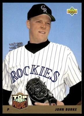 1993 Upper Deck Top Prospect #444 John Burke Colorado Rockies - Image 1 of 2