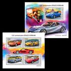 125. Jahrestag von Enzo Ferrari Cars MNH Briefmarken 2023 Niger M/S + S/S