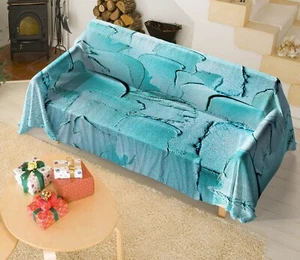 3D Blue G272 Sofa Cover High Stretch Lounge Protector Couch Cover Uta Naumann - Picture 1 of 5