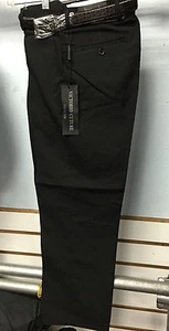 NWT Boy's Victorio Cuture Black Flat Front Dress Pants Slacks w/ Belt SIZES 4-18 - Picture 1 of 4