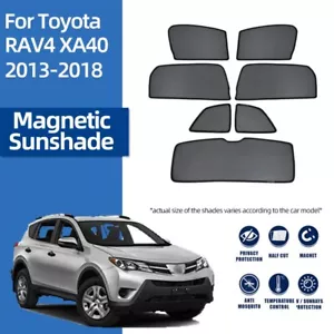 Side Window Sun Shade Visor Magnetic Reversible Shield Curtain For Toyota RAV4 - Foto 1 di 15