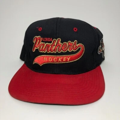 Vintage 90’s Florida Panthers Starter Tail Sweep Script NHL Snapback Hat - Image 1 of 4