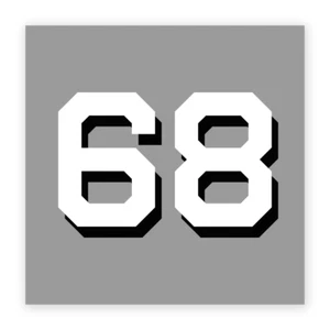 US Navy Hull Number 68 USN Veteran Prior Service 5" Decal - Picture 1 of 1