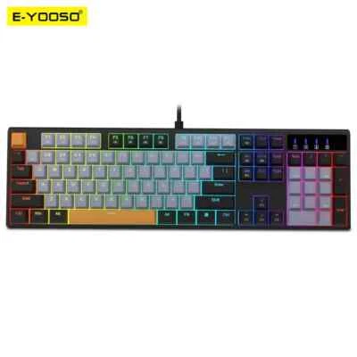 E-YOOSO Z14 RGB USB Mechanical Gaming Wired Keyboard Russian English Portuguese - Image 1 of 4