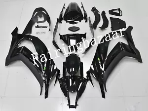 Kit de carenado de carrocería de inyección ABS negro brillante apto para Ninja ZX10R 2011-2015 - Imagen 1 de 8