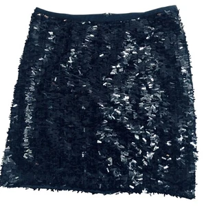 Anne Taylor Gr. 4 schwarz komplett Pailletten Rock gefüttert Cocktail Party Whimsygoth - Bild 1 von 10